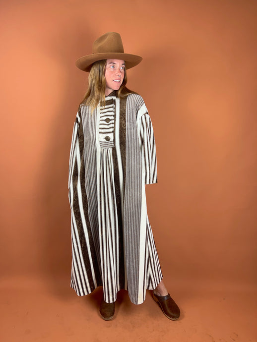 VTG 60's/70’s Stripe Maxi Dress 14-16