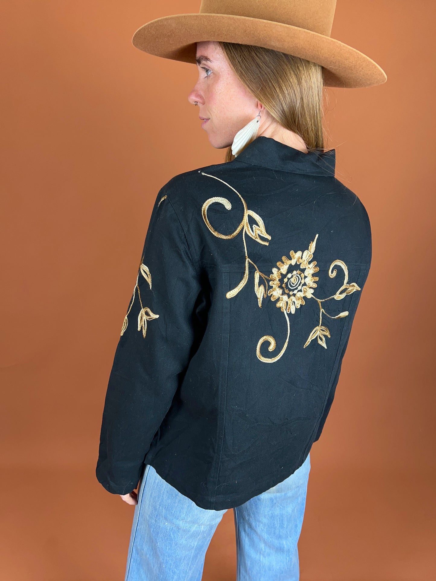 VINTAGE 80's Denim Jacket 12-14