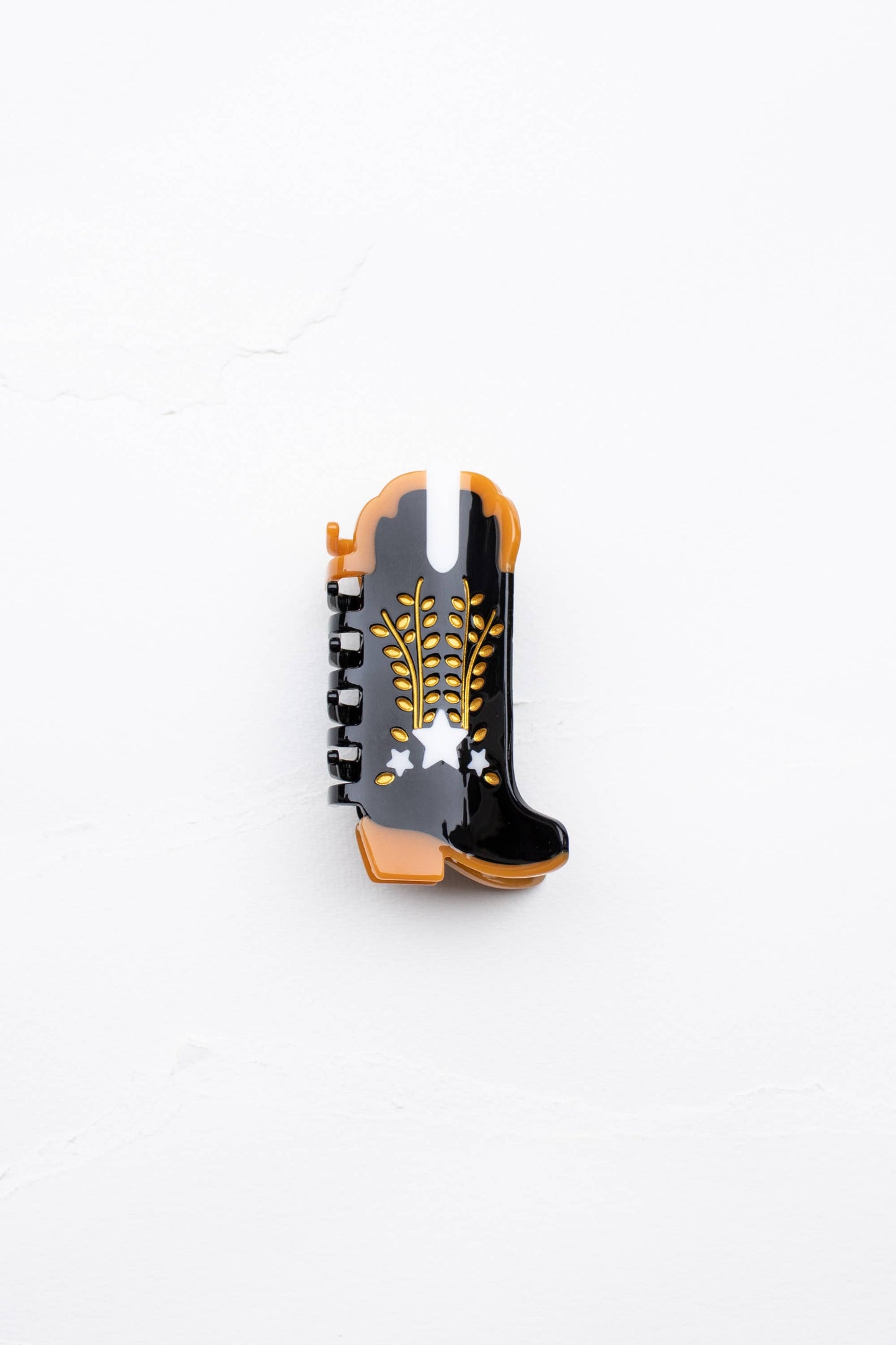 TIPOLOGY Eco Shooting Star Cowboy Boots Hair Claw Clip: Black