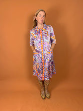 Load image into Gallery viewer, VTG 60&#39;s Floral Midi Dress 12-14