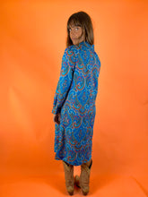 Load image into Gallery viewer, VTG Deadstock Paisley Midi Dress 12-14