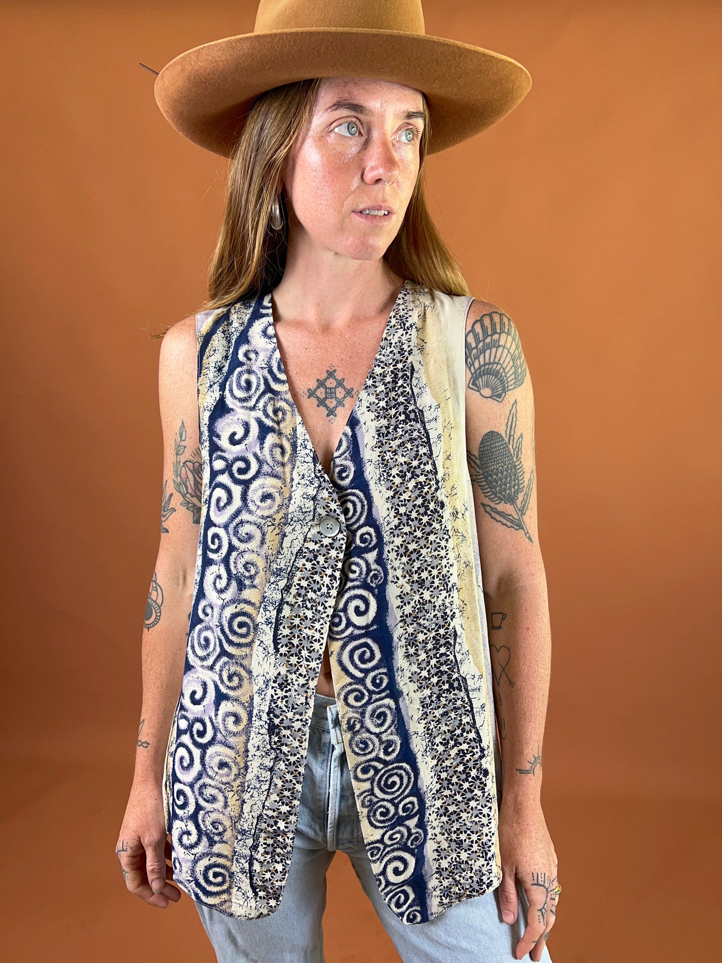 VINTAGE 70's Printed Vest 12