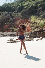 Load image into Gallery viewer, WHISKEY REBELLION Supermoon Running Short Navy Velvet
