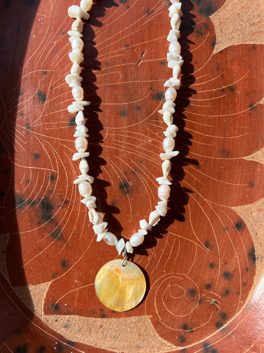 Moon Rae Pearl Howlite Necklace
