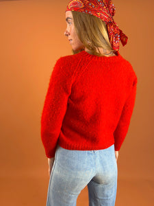 VTG 70's Wool Knit Jumper 6-8