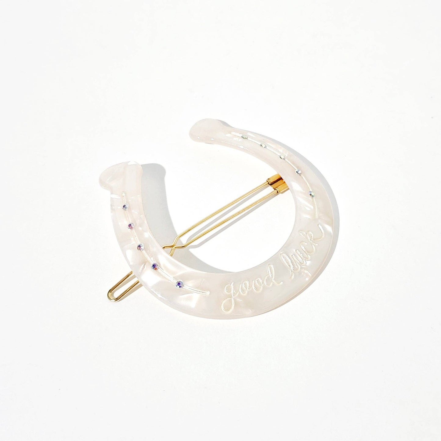 HEY RICOCHET Horseshoe Clip White
