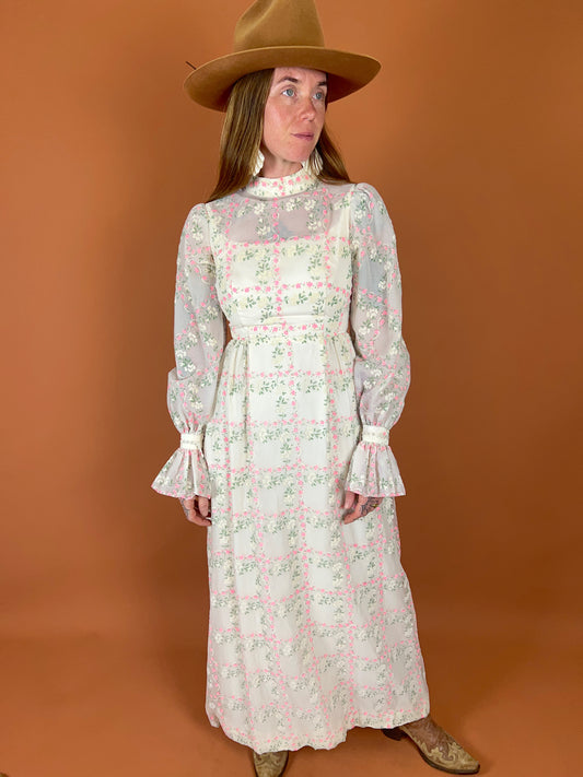 VINTAGE 60's Maxi Dress 6