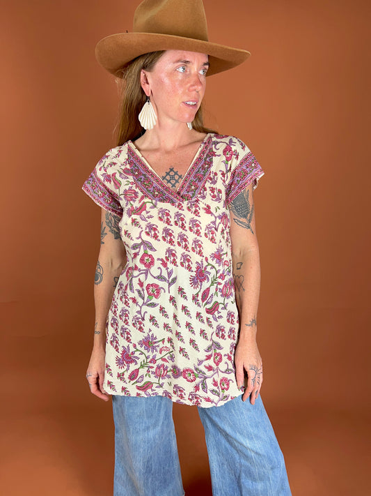 Y2K Floral Blouse 12-14