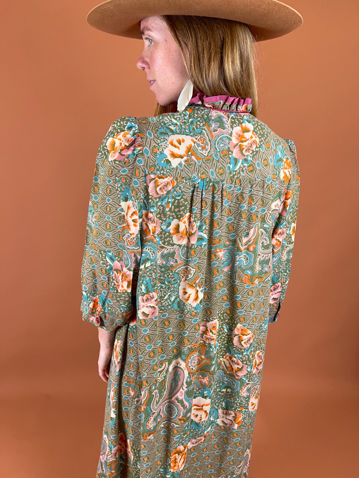 VINTAGE 60's Nightgown Maxi Dress 14