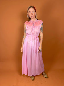 VTG 40's/50's Hand Made Night Dress 12-14