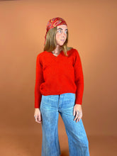 Load image into Gallery viewer, VTG 70&#39;s Wool Knit Jumper 6-8