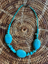 Load image into Gallery viewer, BEADED SUNRAYS Turquoise Stone, Gemstones Necklace