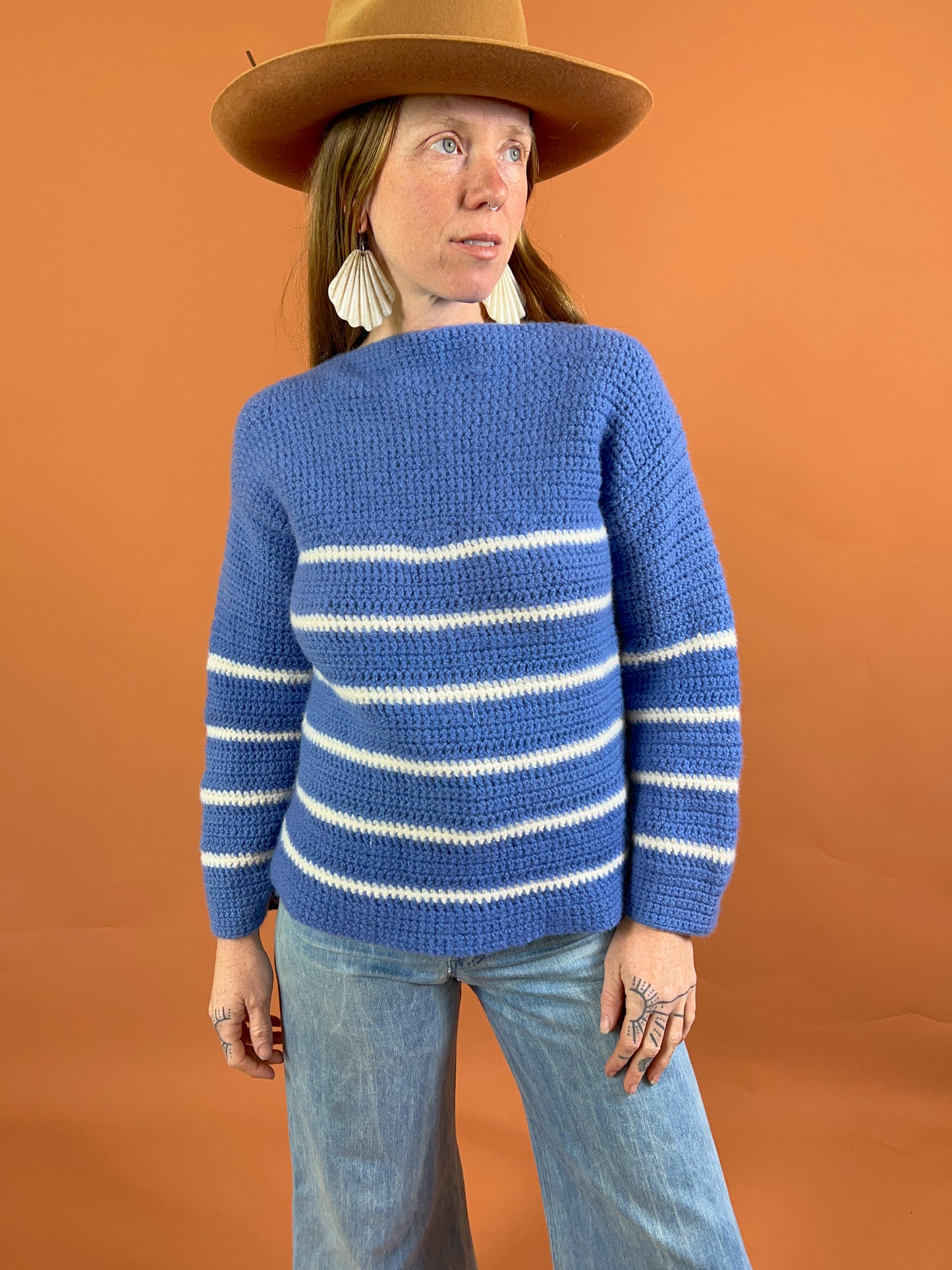 VINTAGE Handmade Knit Jumper 6-8