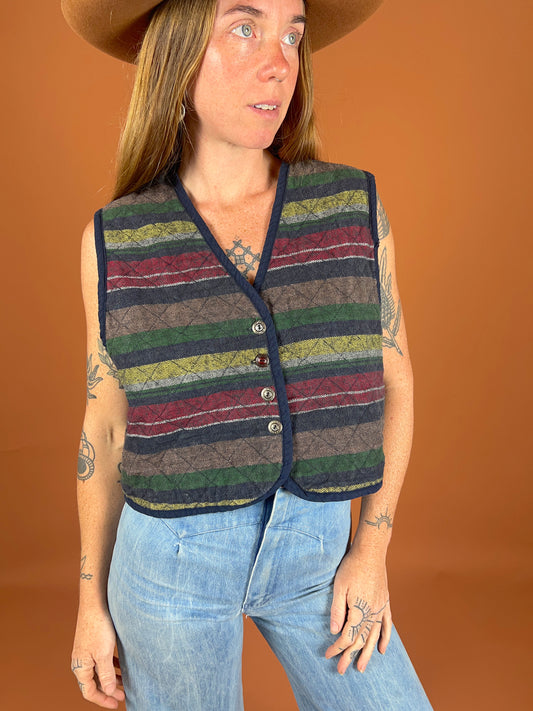 VINTAGE 80's/90's Quilted Vest 14