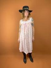 Load image into Gallery viewer, VTG 70’s Midi Dress 8-10