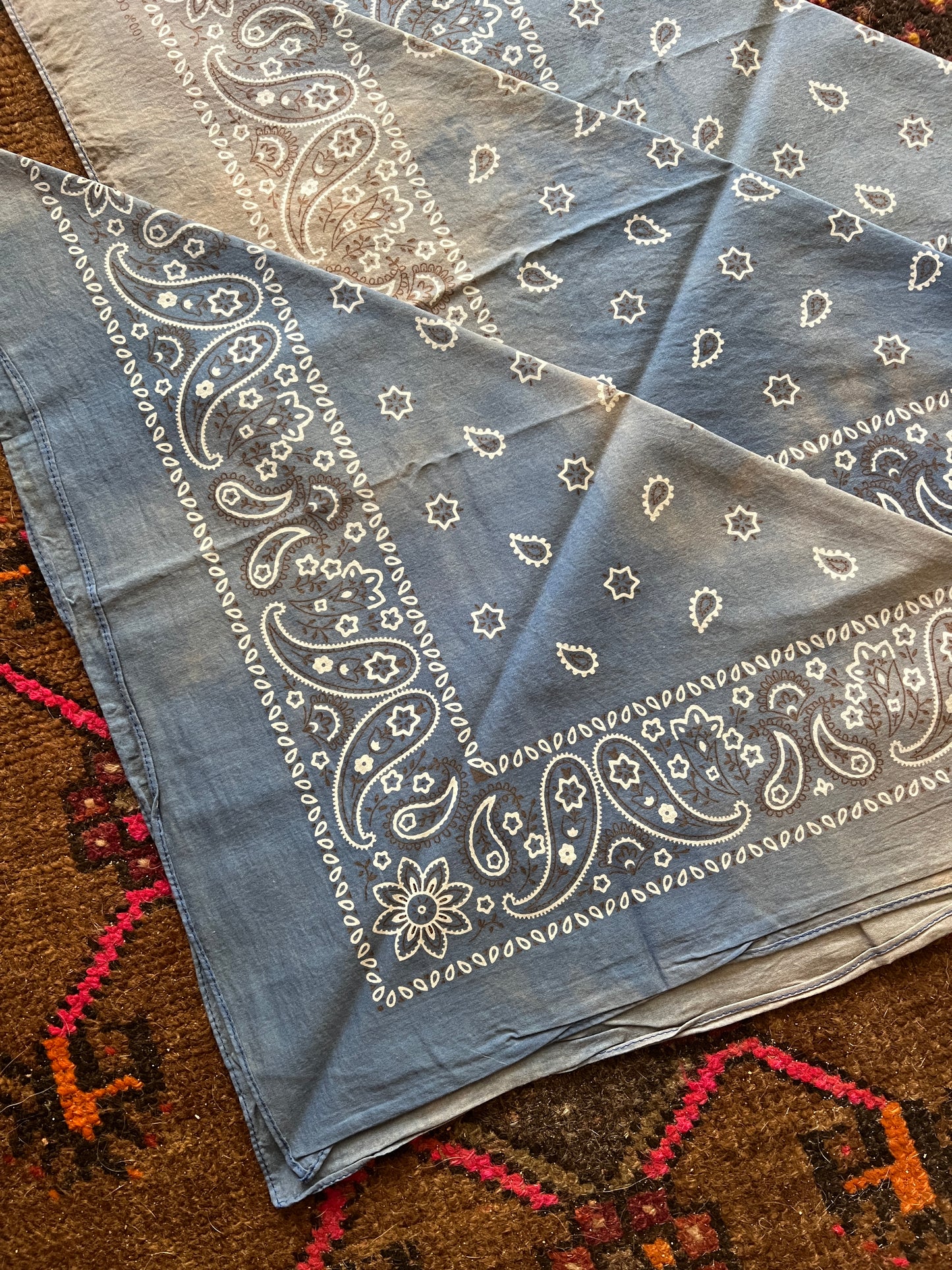 BOOTS ARE MY ROOTS Denim Hues Hand Dyed Bandanas 