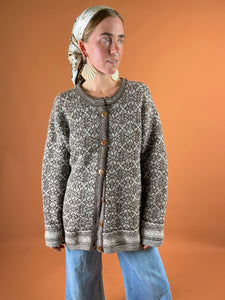 VTG 70's Norwegian Wool Knit Cardigan 14