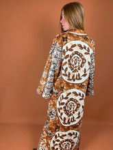 Load image into Gallery viewer, VTG 70&#39;s Printed Kaftan Maxi Dress 12-14