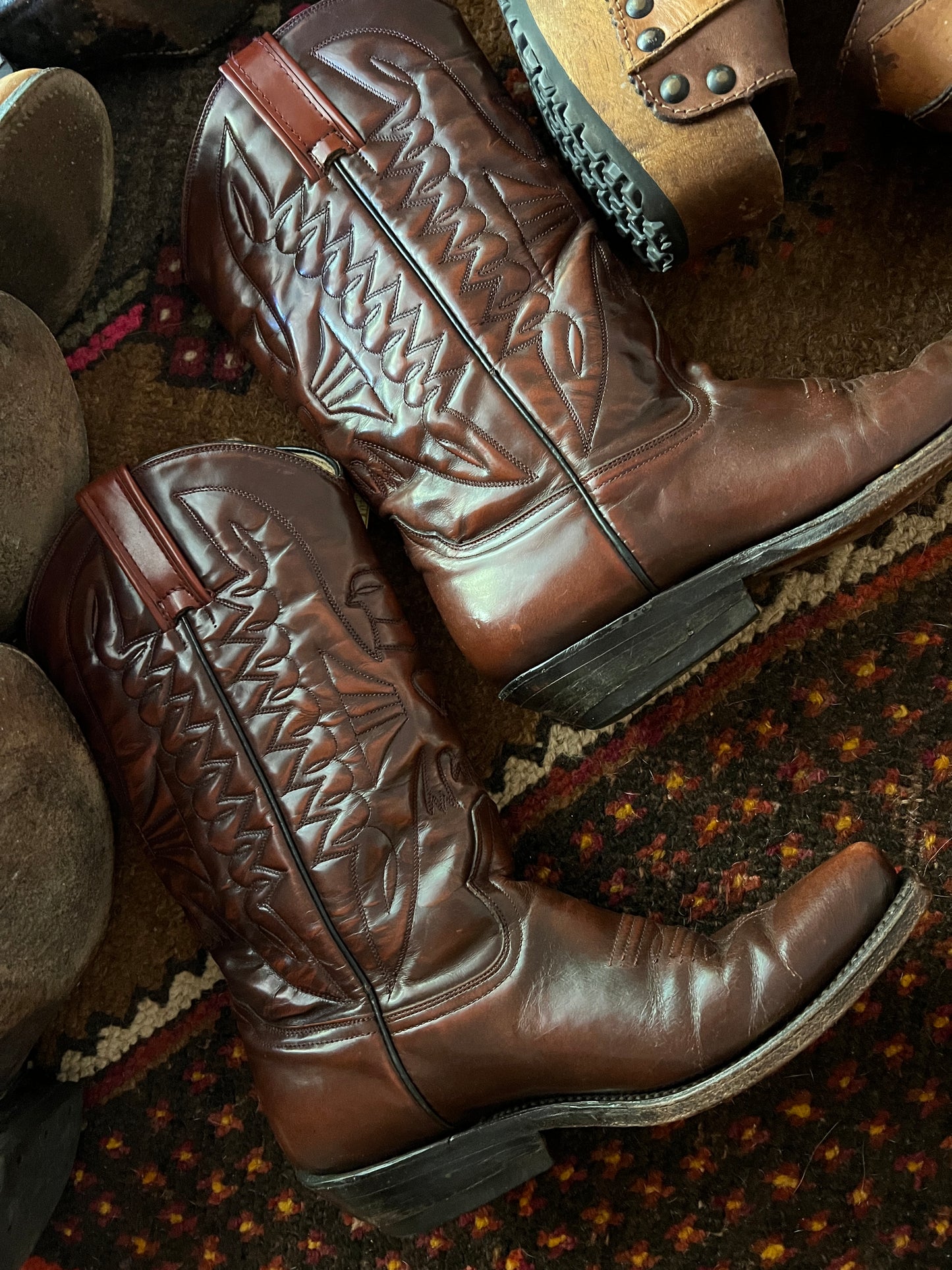 VINTAGE 80's Cowboy Boots 5.5/36