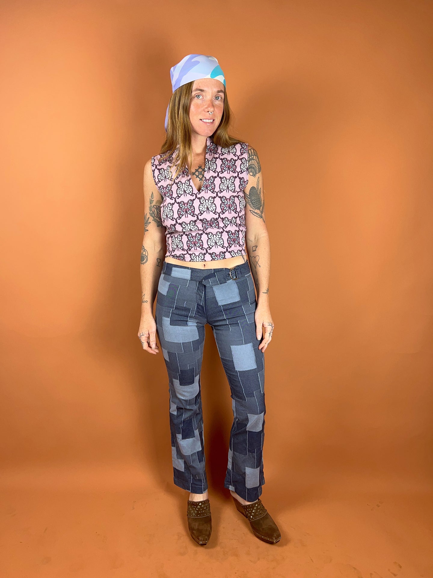VTG 80's/90’s Flare Low Rise Denim Pant 6-8