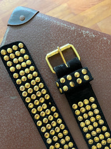 VTG 80's Suede Studded Belt 12-14