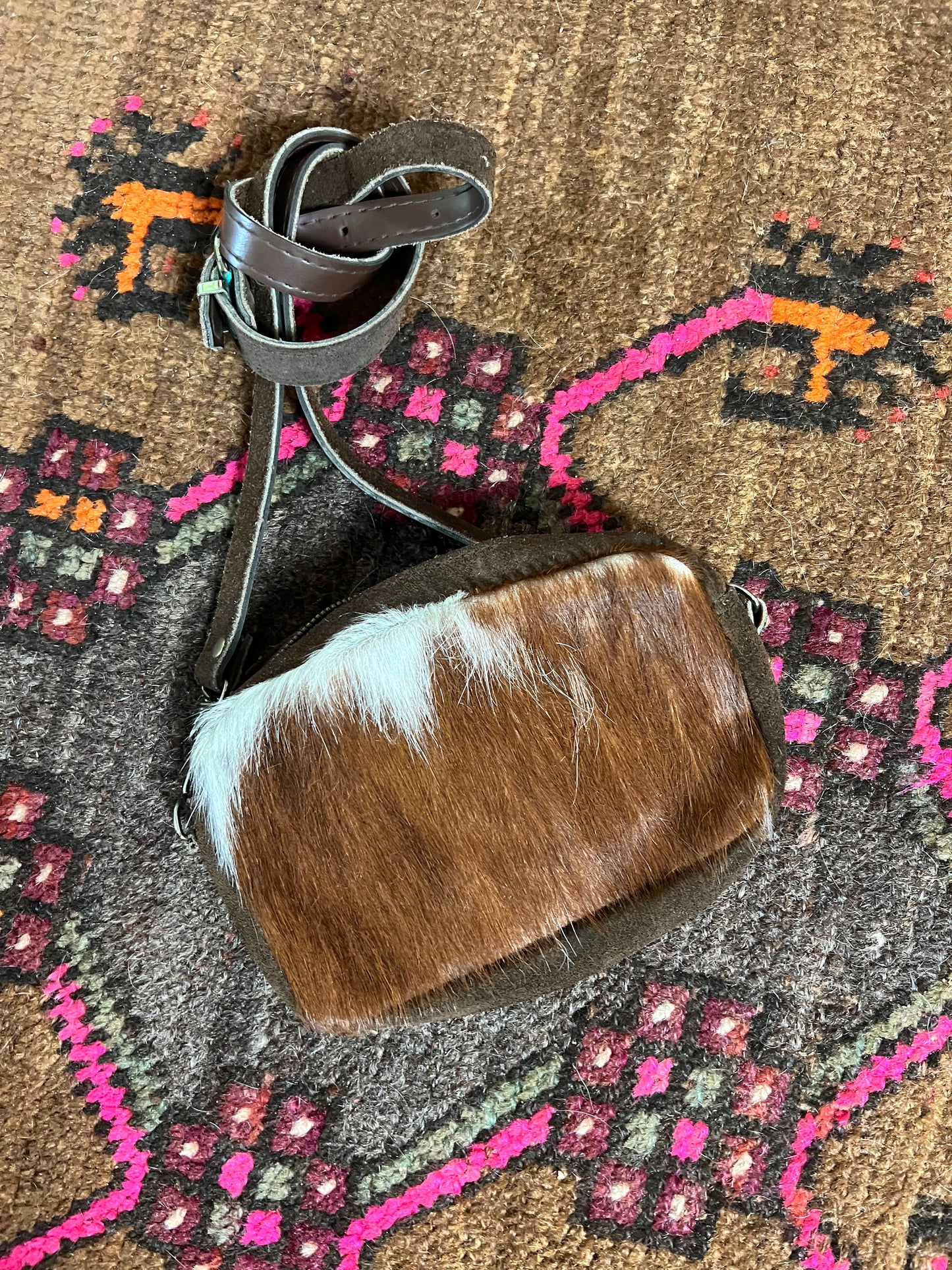 VINTAGE 70’s/80’s Cowhide & Suede Bum Bag
