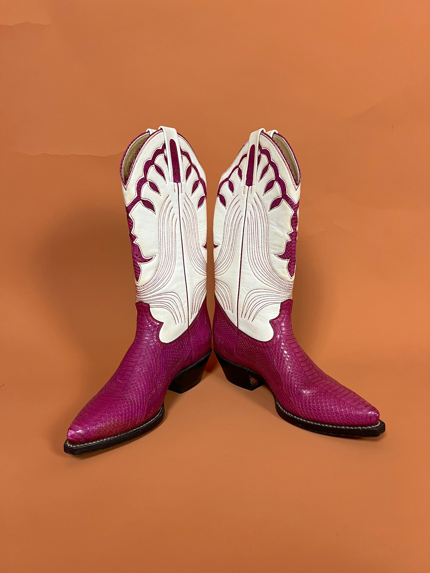 Y2K Tom Horn by Dan Post Snakeskin Cowboy Boot 36/5.5