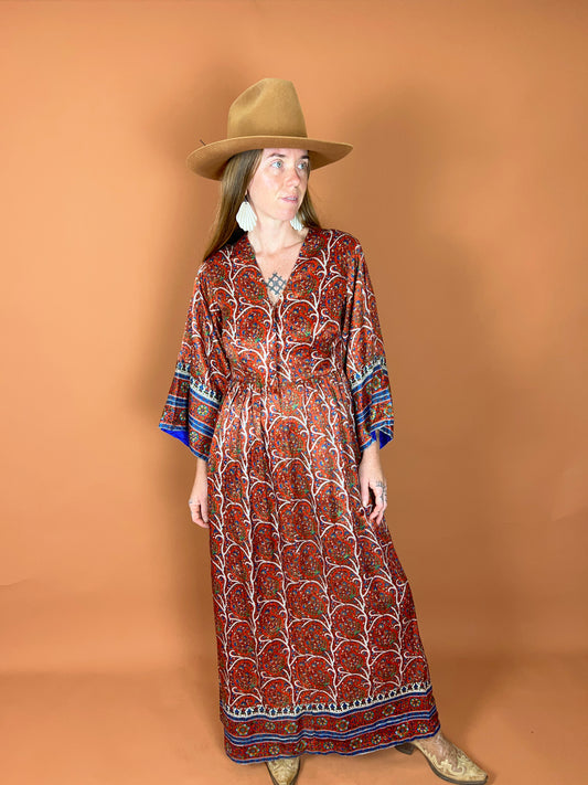 VINTAGE 60's Sanger Harris Maxi Dress 12