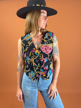 Load image into Gallery viewer, VTG 70&#39;s/80&#39;s Cotton Embroidered Vest 8-10