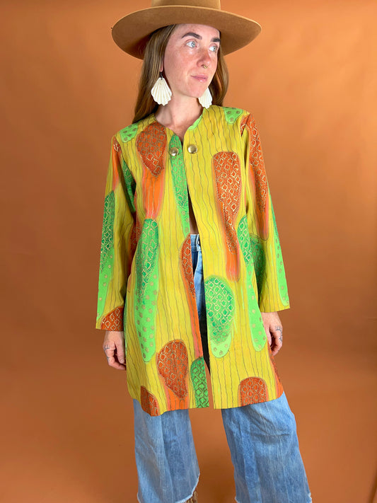 VINTAGE 60's Lightweight Long Jacket 8-10