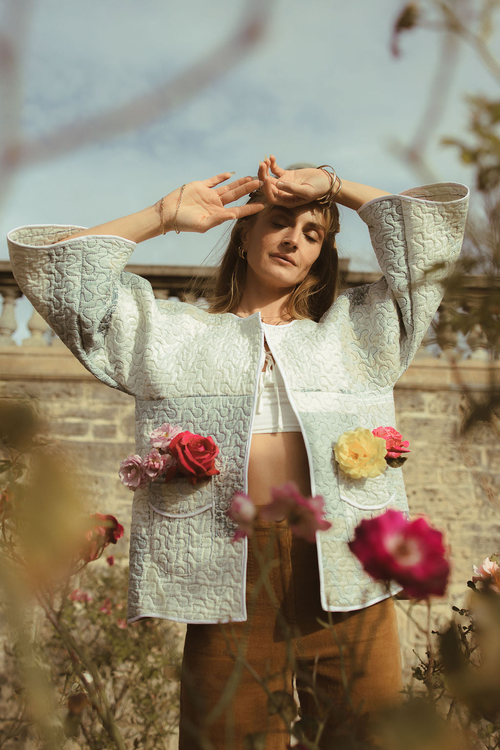 SECOND SHINE SLOW FASHION Up-cycled Quilt Jacket 8-10