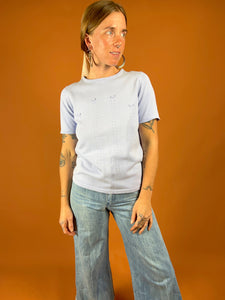 VTG 80's/90's Cotton Knit T-shirt 8-10