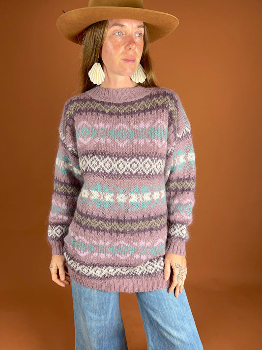 VINTAGE 80's Knit Jumper 14