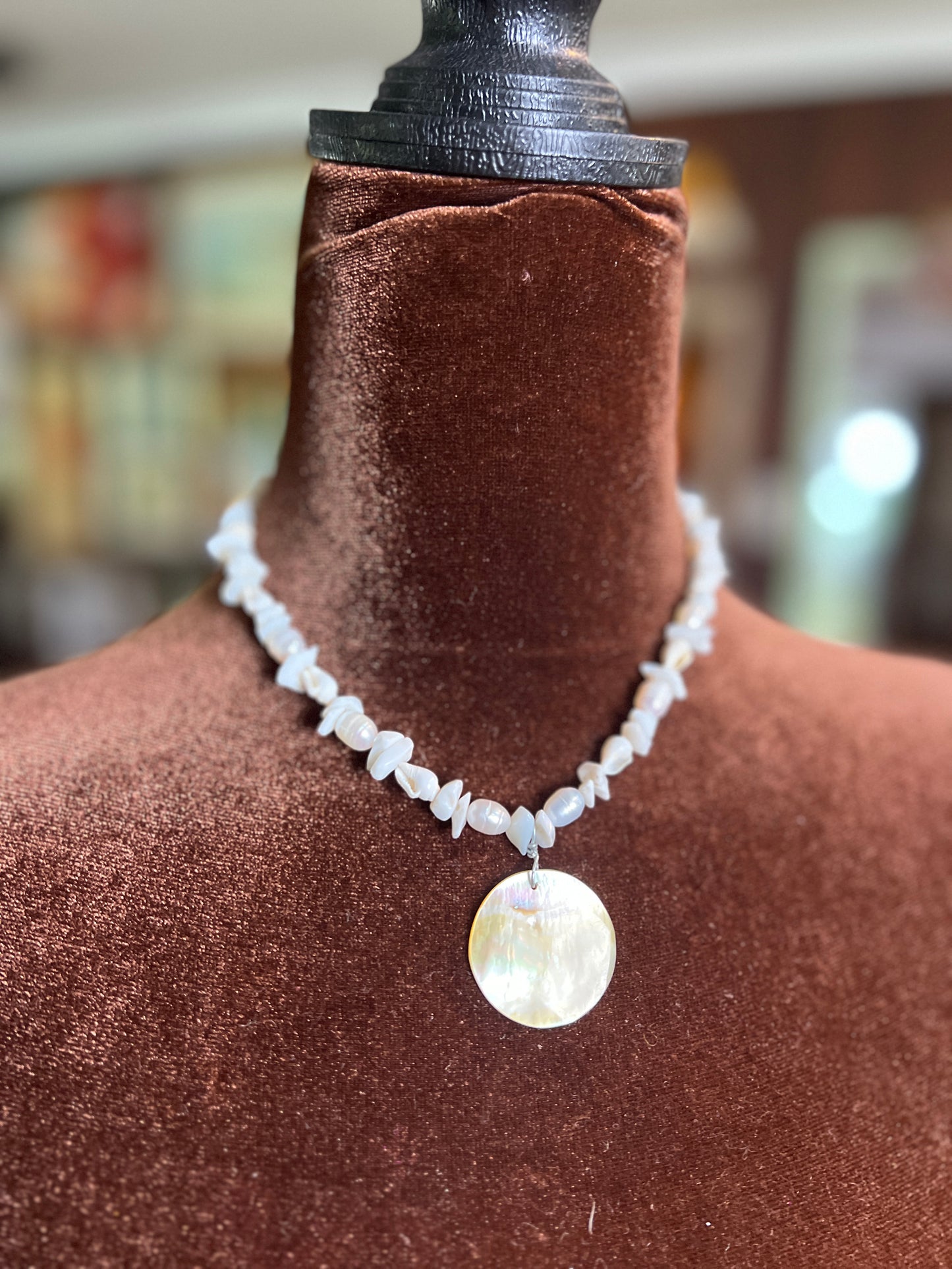 Moon Rae Pearl Howlite Necklace