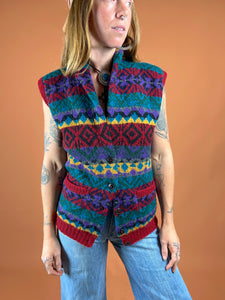 VTG 60's/70's Wool Knit Vest 8