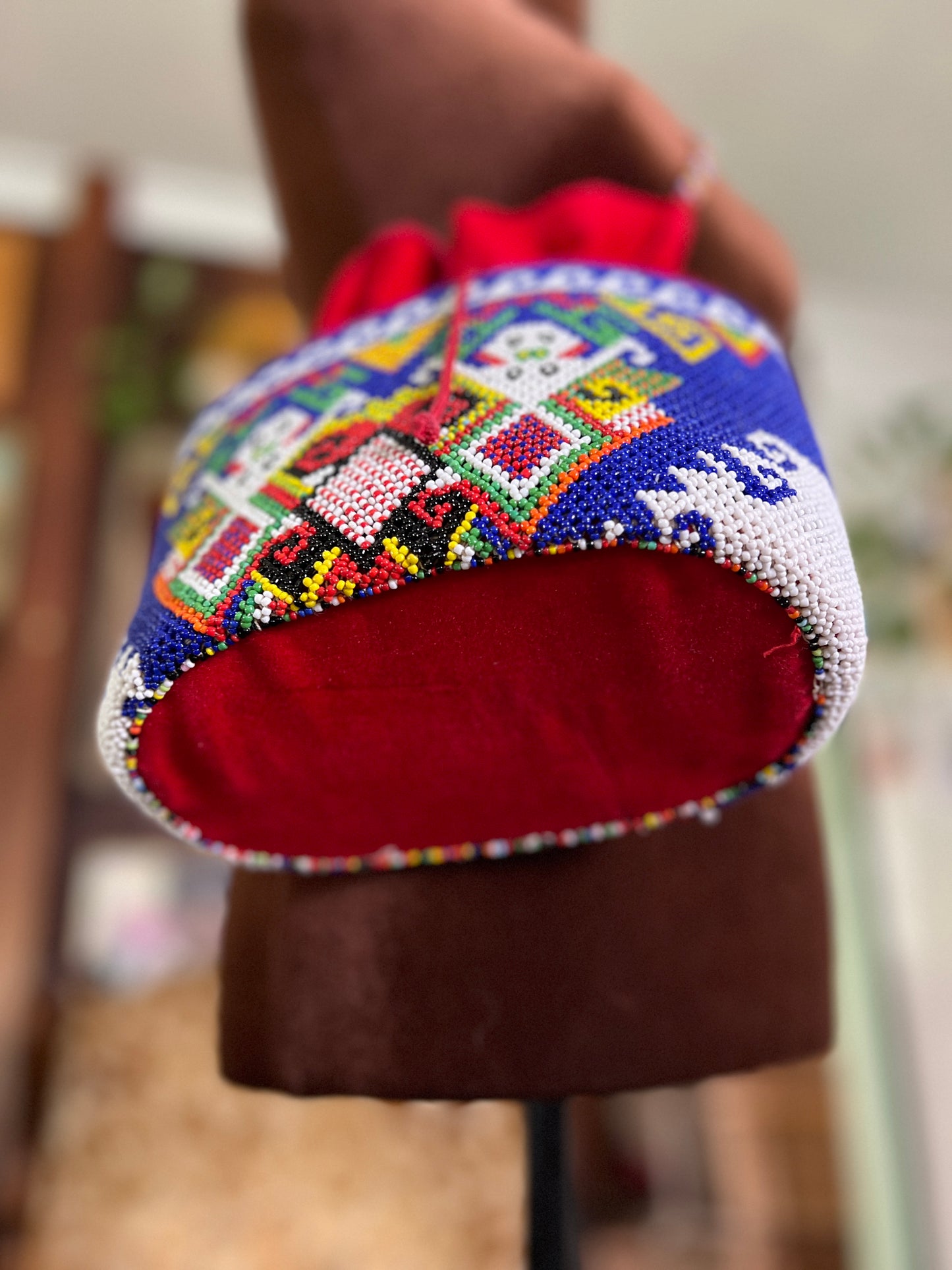 VINTAGE 80's/90's Moti Beaded & Velvet Bag