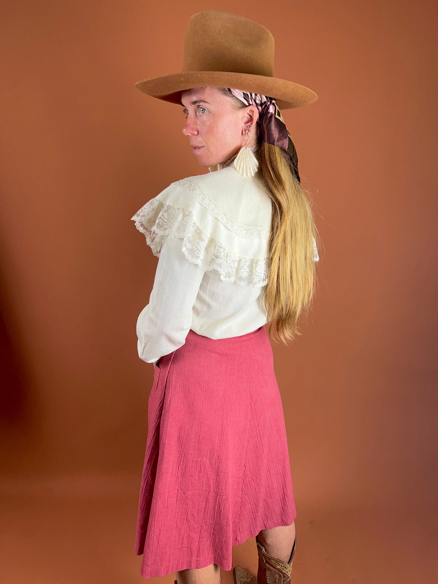 VINTAGE 60's Button Down Skirt 6