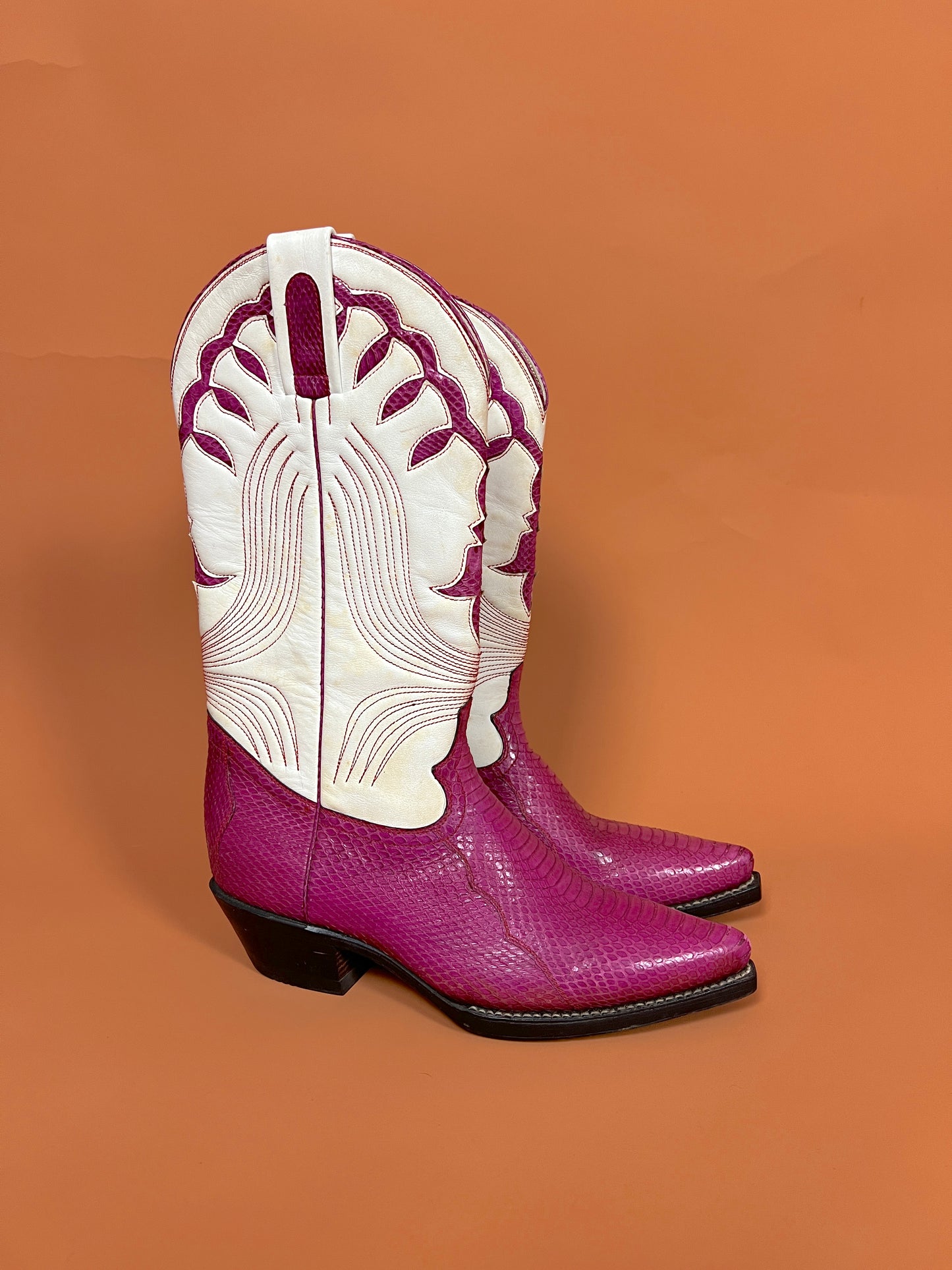 Y2K Tom Horn by Dan Post Snakeskin Cowboy Boot 36/5.5