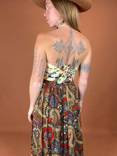 Load image into Gallery viewer, VTG 80&#39;s/90&#39;s Paisley Floral Pleated Maxi Skirt 6-8