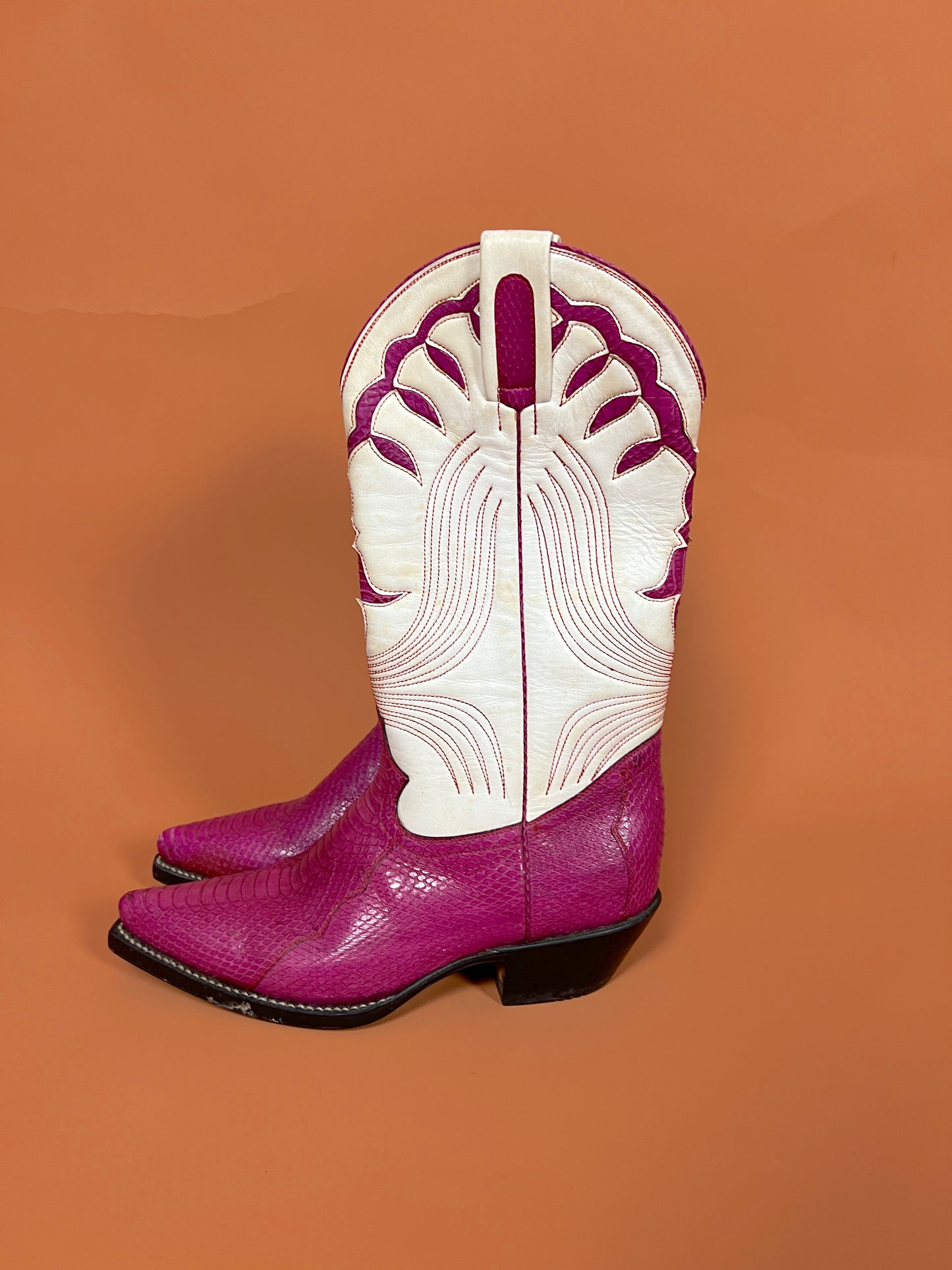 Y2K Tom Horn by Dan Post Snakeskin Cowboy Boot 36/5.5