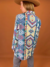 Load image into Gallery viewer, VTG 70&#39;s/80&#39;s Aztec Long Blazer Jacket 12-14