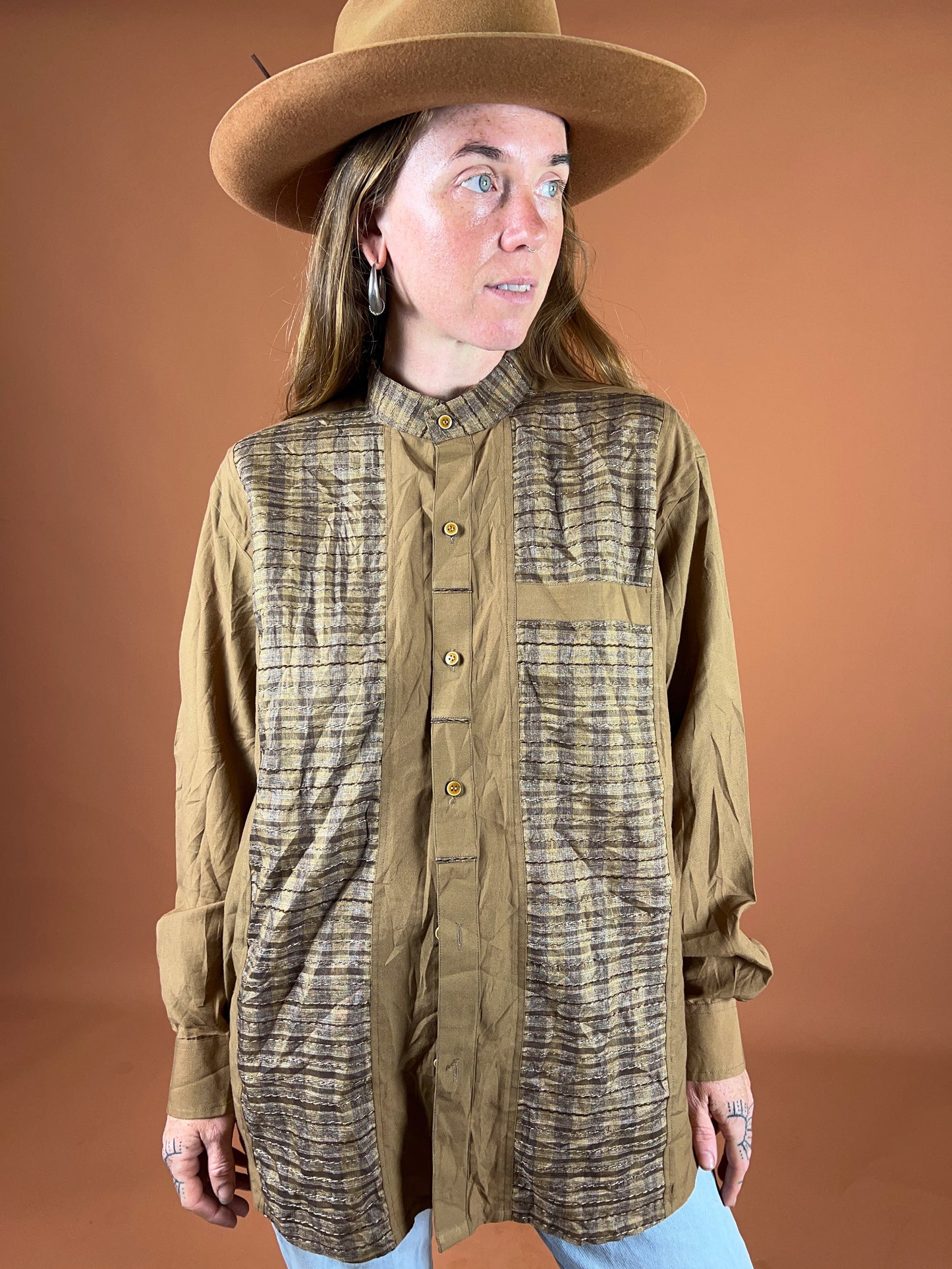 VINTAGE 70's Silk Shirt 14