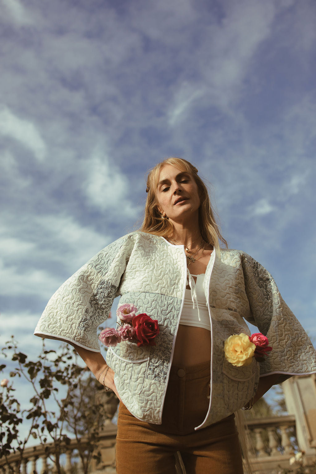 SECOND SHINE SLOW FASHION Up-cycled Quilt Jacket 8-10