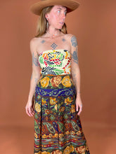 Load image into Gallery viewer, VTG 70&#39;s Geometric Cream Base Scarf