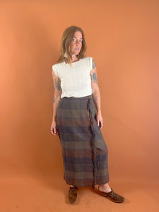 VTG 80's Wool Maxi Skirt 10