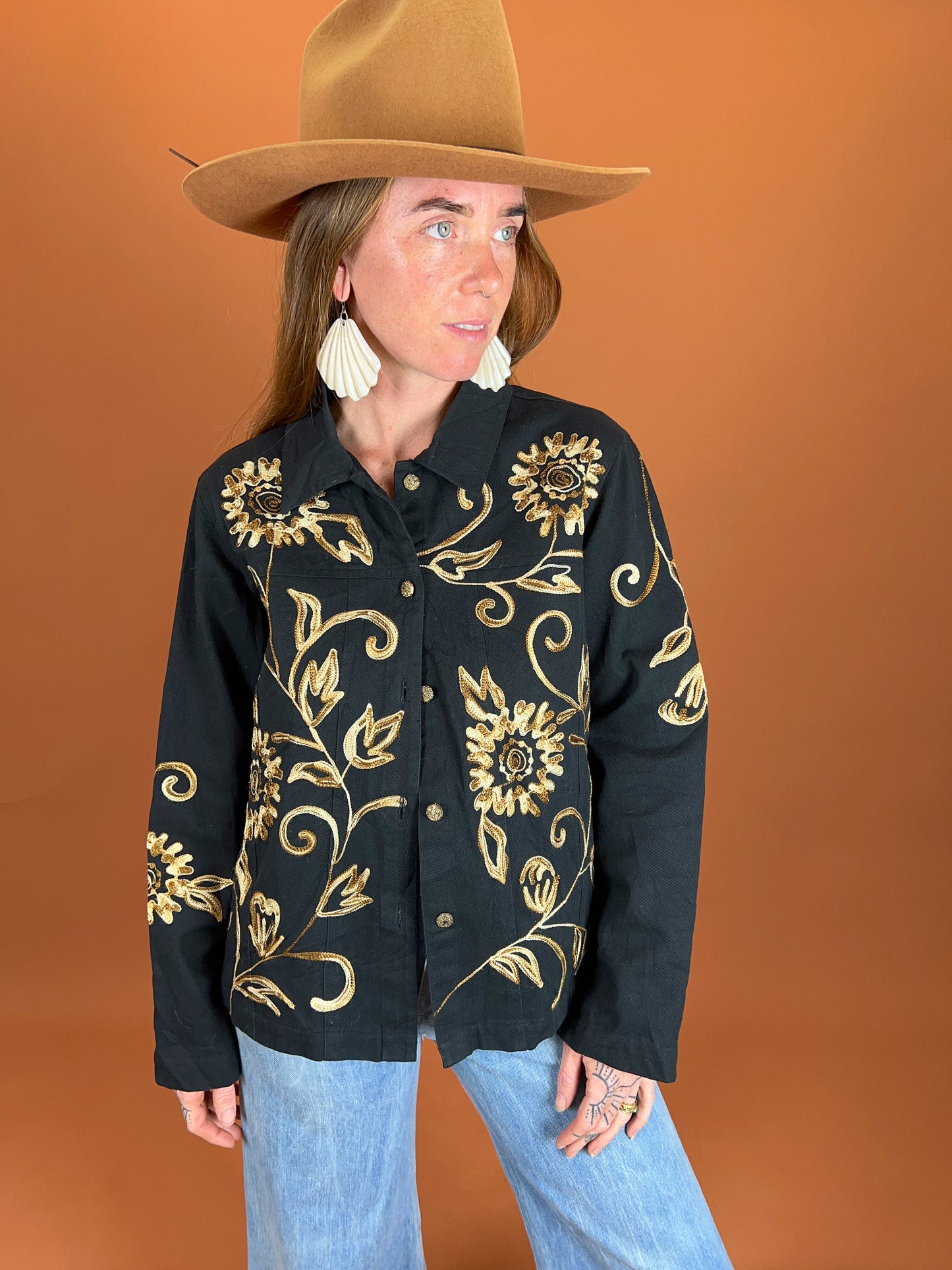 VINTAGE 80's Denim Jacket 12-14