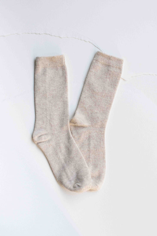 TIEPOLOGY Winter Socks: Oatmeal
