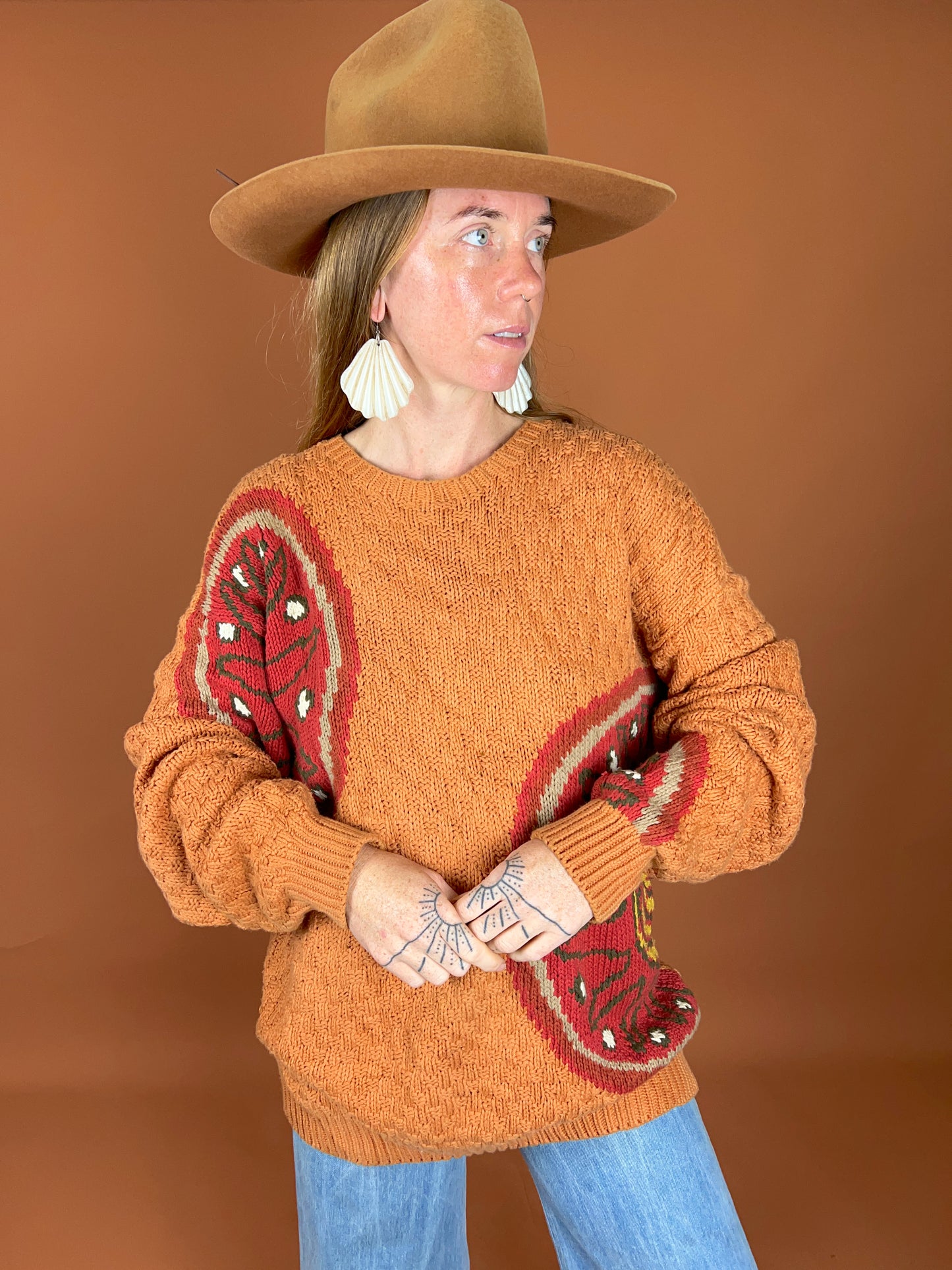 VINTAGE 80's Knit Jumper 14-16