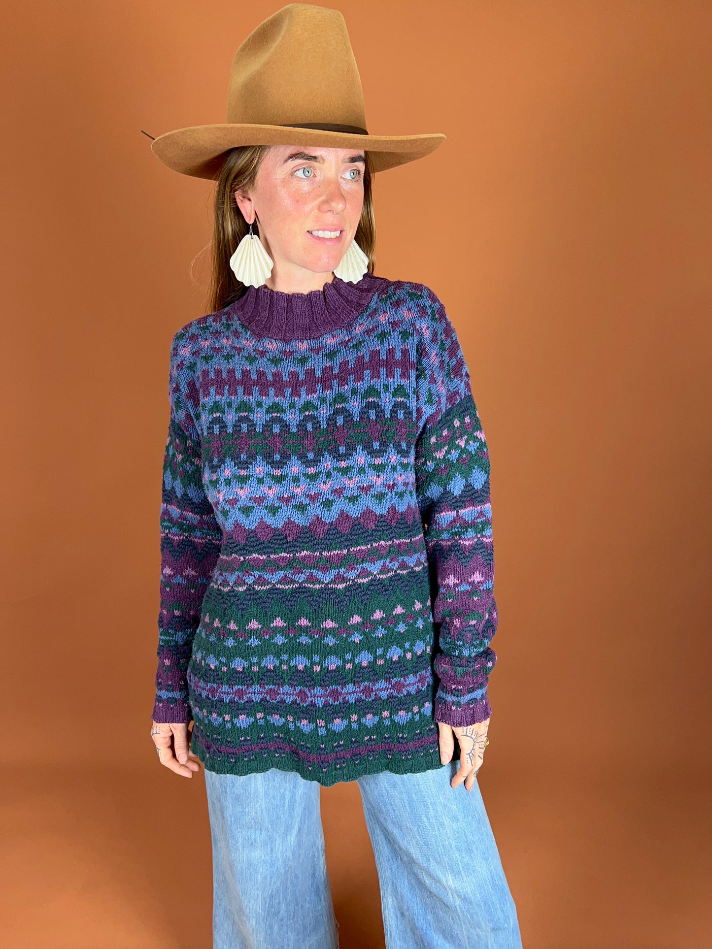 VINTAGE 70's Knit Jumper 12-14