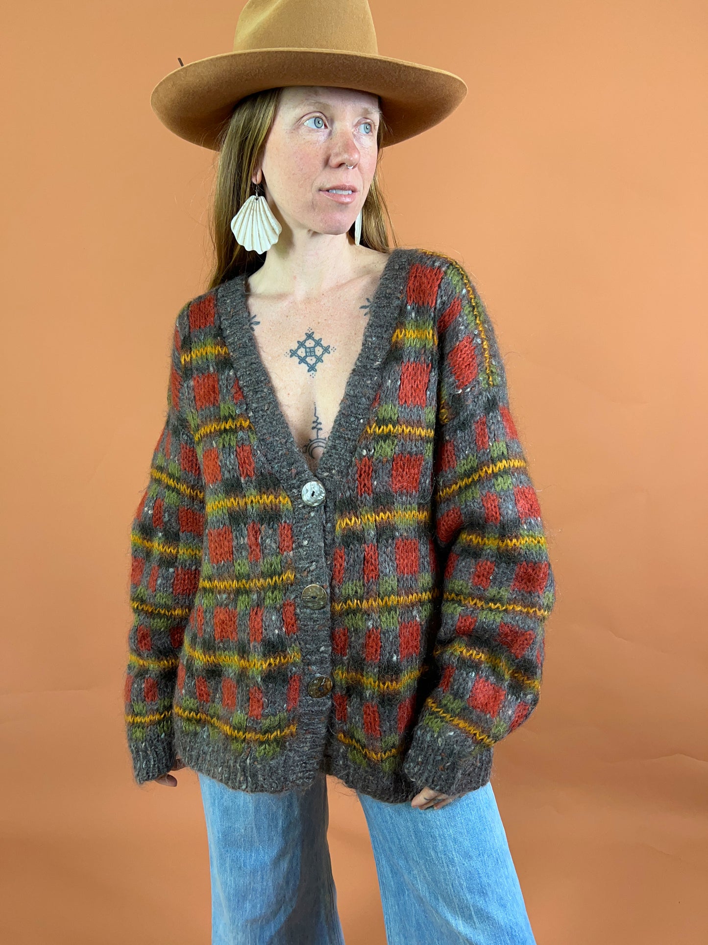 VINTAGE 80’s Cardigan 14-16